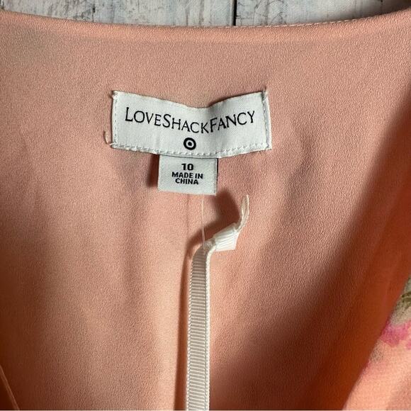 LoveShackFancy x Target Pink Floral Ruffle Dress NEW - Picture 4 of 7